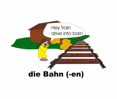 Learn German-Bahn